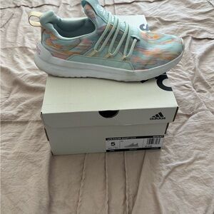 Adidas Kids Mint and Peach Sneakers